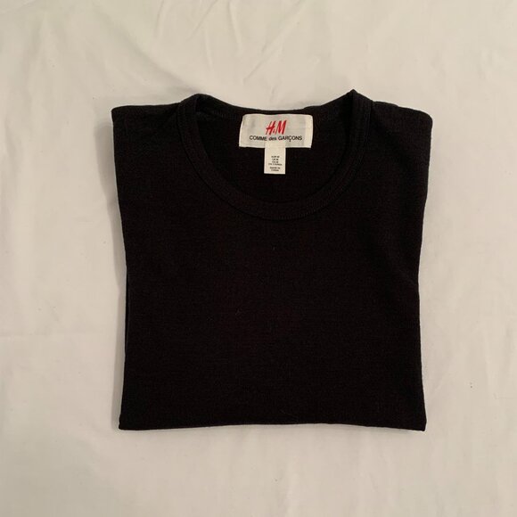 black H&M + Comme des Garcons wool sweater - Picture 9 of 9